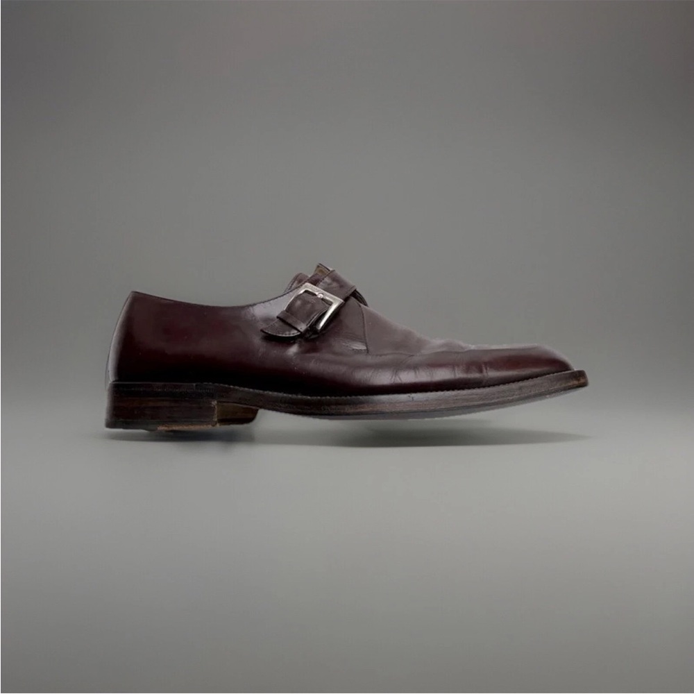 Bruno Magli Monk Strap Leather Dress Shoes 9.5